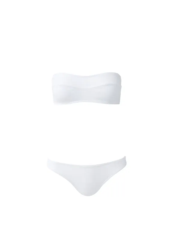 Tenerife White Weave Bikini sold by Melissa Odabash