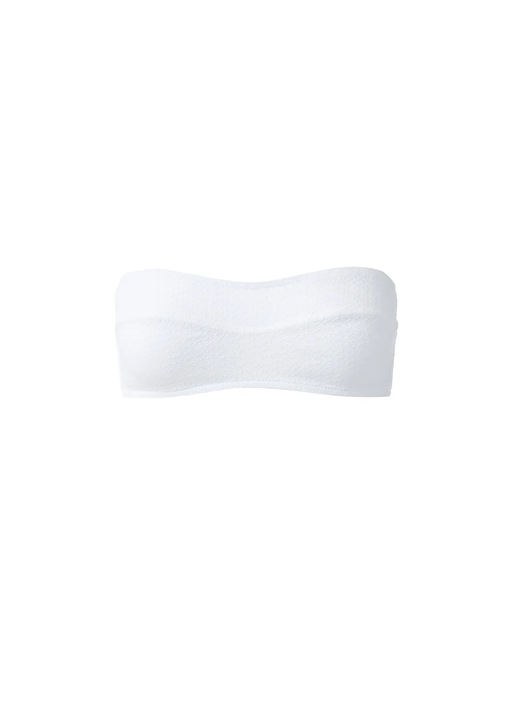 Tenerife White Weave Bikini Top sold by Melissa Odabash