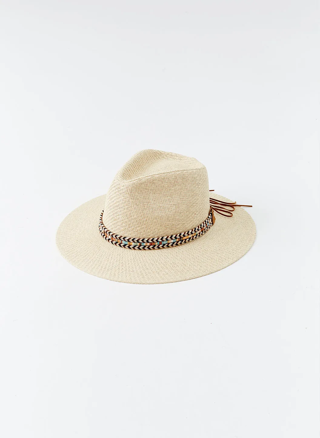 Kate Beige Ribbon Hat sold by Melissa Odabash