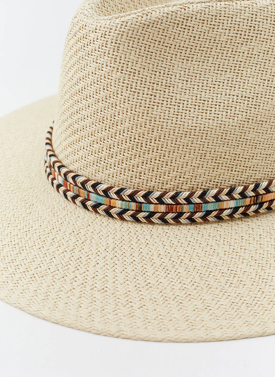 Kate Beige Ribbon Hat sold by Melissa Odabash product image thumbnail 2