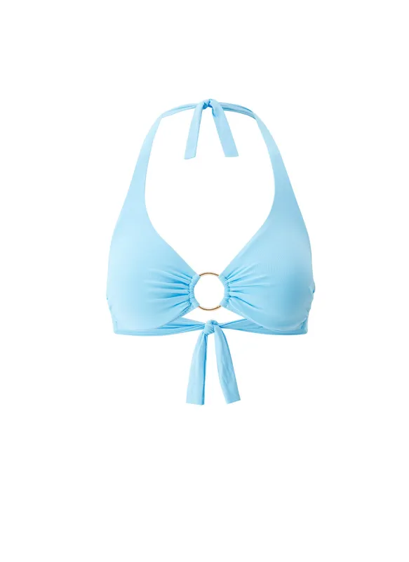 Brussels Celeste Bikini Top sold by Melissa Odabash