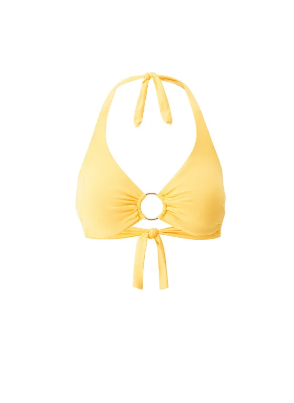 Brussels Sunflower Bikini Top sold by Melissa Odabash