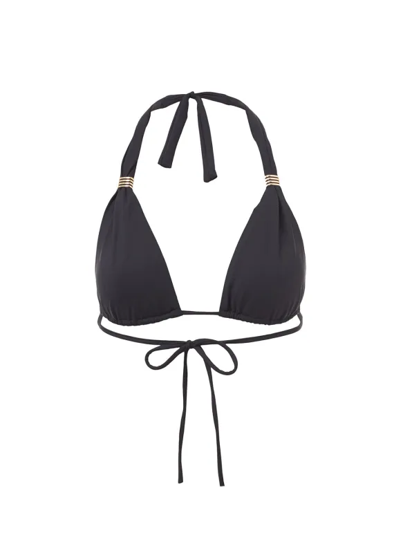 Grenada Black Bikini Top sold by Melissa Odabash