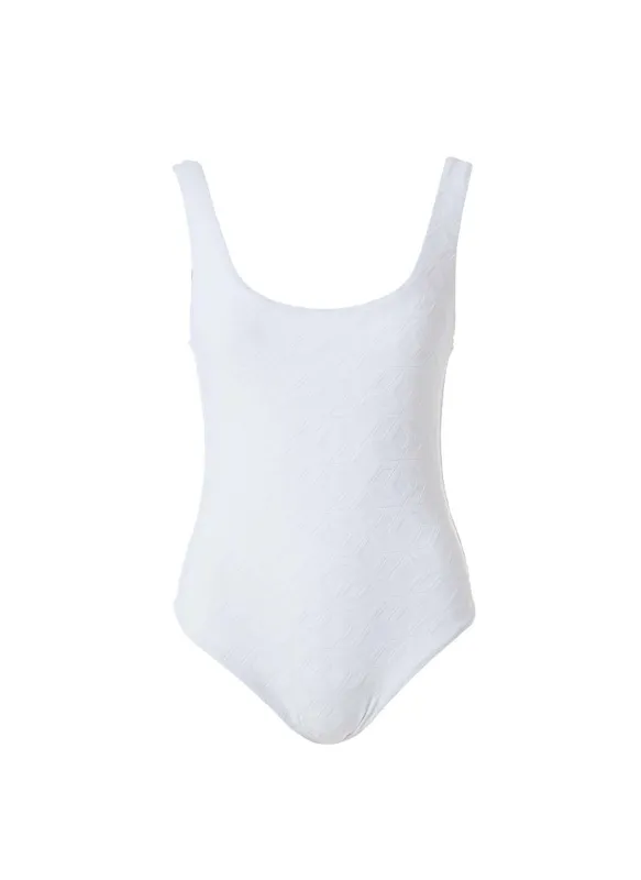 Archive Cabana White Maze Swimsuit made by Melissa Odabash
