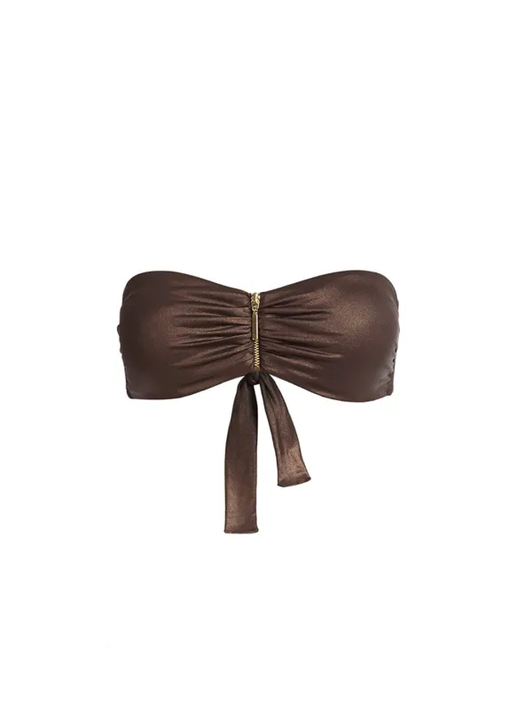 Archive Sumatra Bronze Bikini Top made by Melissa Odabash