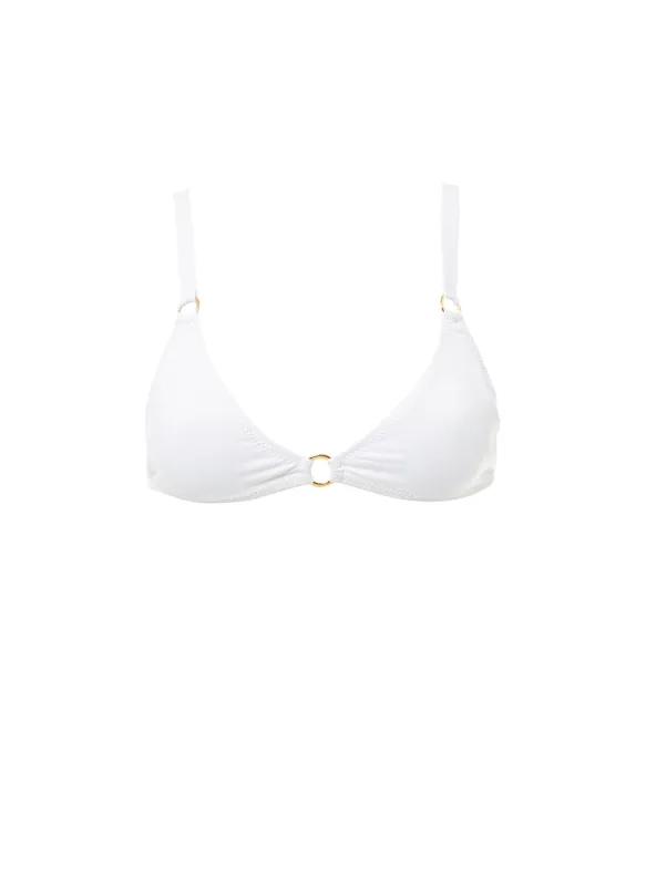 Archive Montenegro White Bikini Top sold by Melissa Odabash