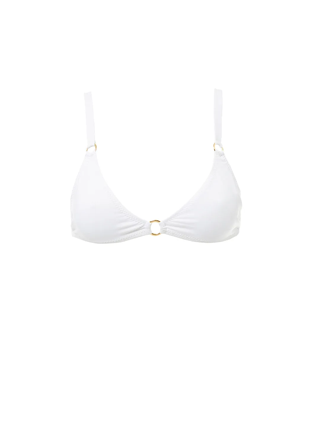 Archive Montenegro White Bikini Top sold by Melissa Odabash