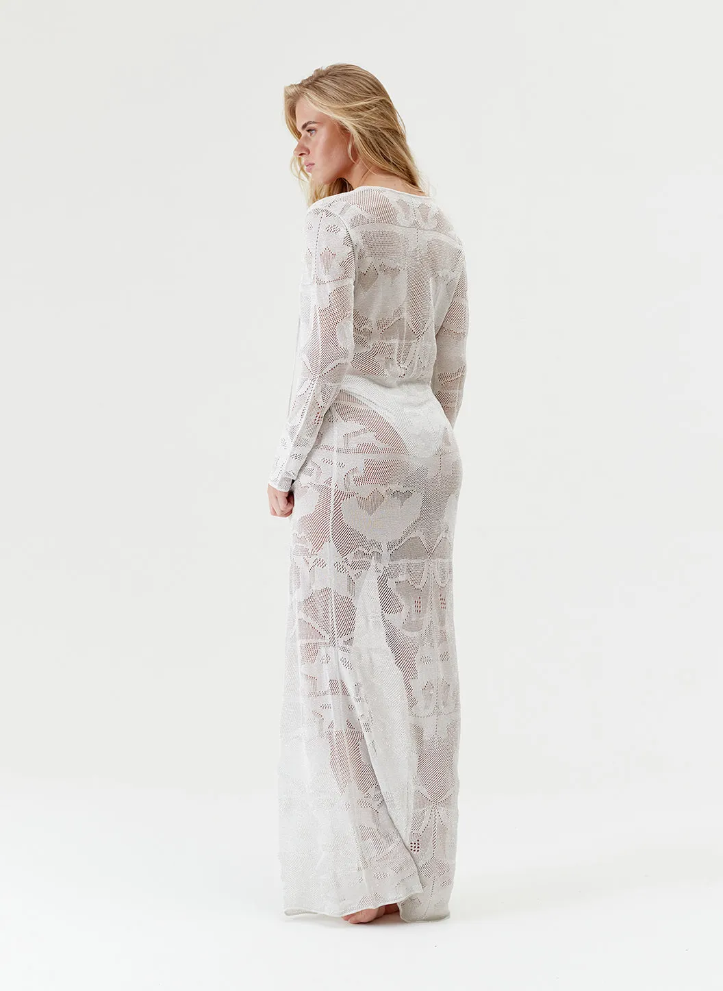Archive Lene Silver Kaftan sold by Melissa Odabash product image thumbnail 3