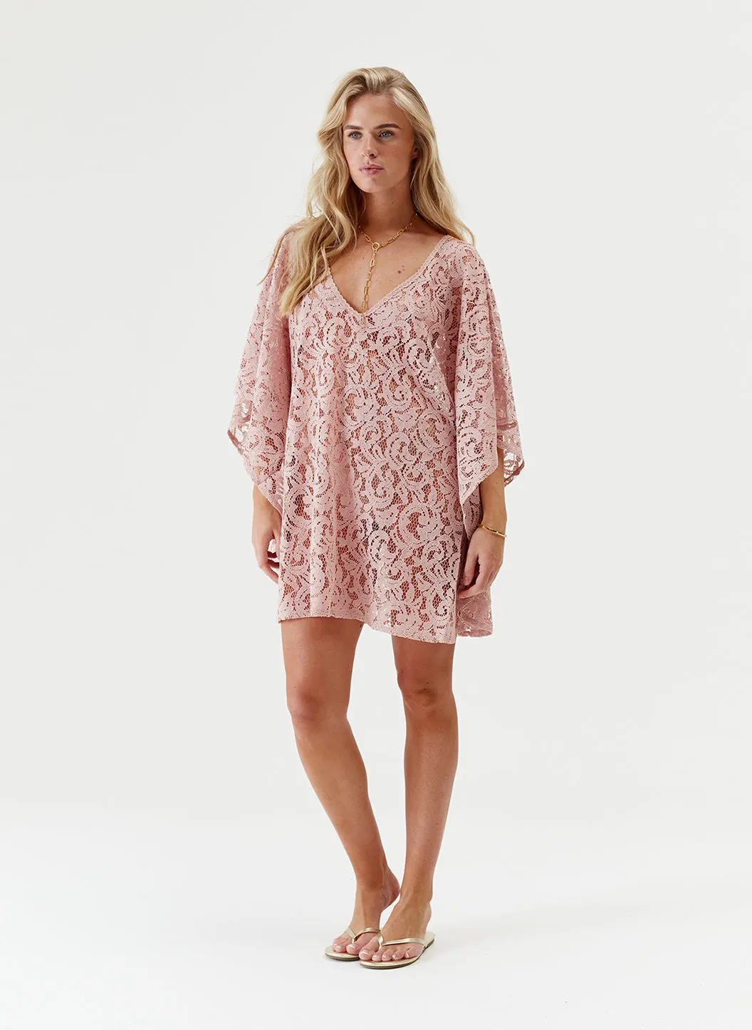 Archive Ignes Beige Kaftan sold by Melissa Odabash product image thumbnail 2