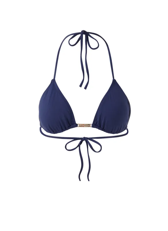 Andorra Navy Bikini Top sold by Melissa Odabash