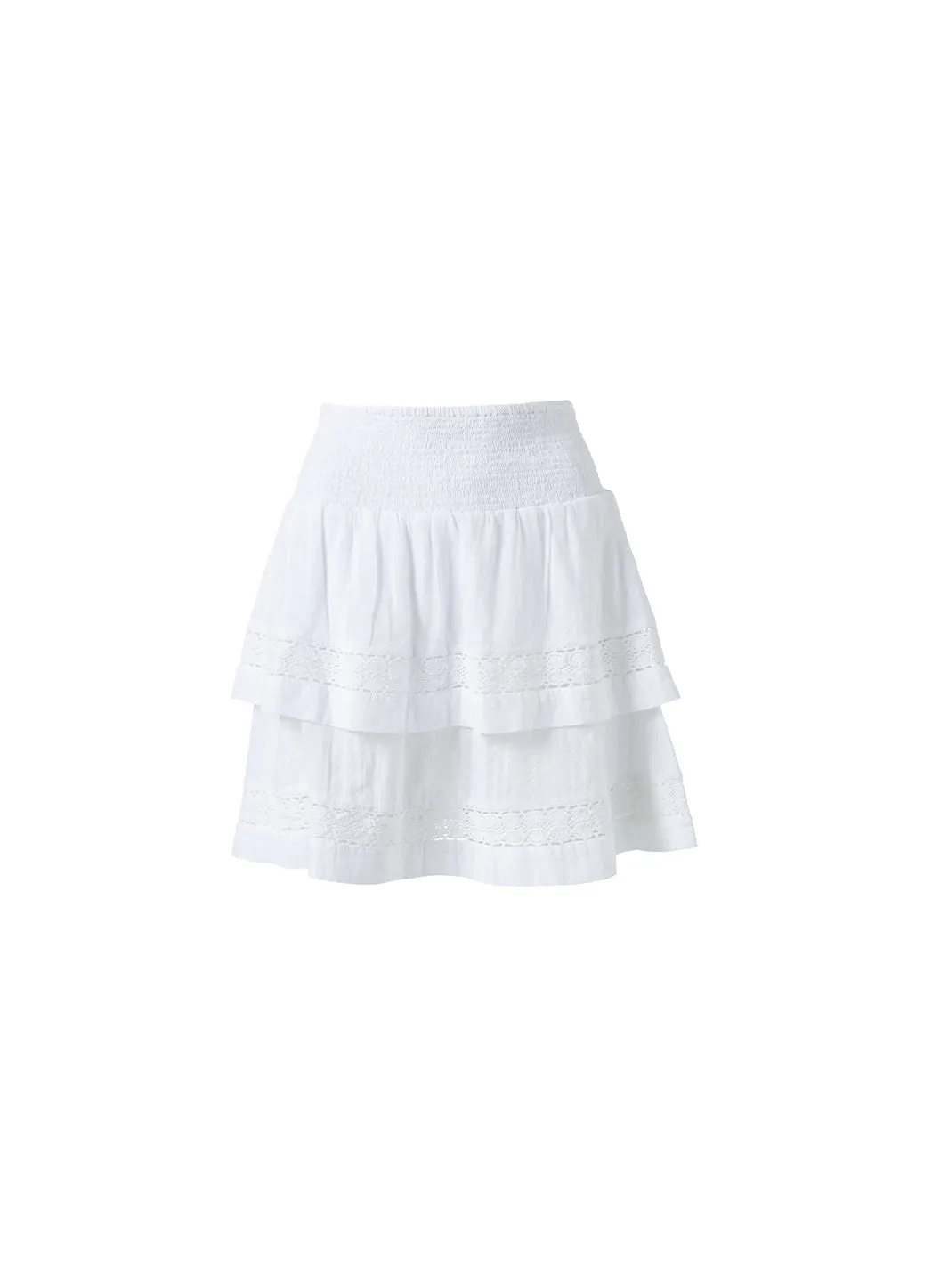 Barbara White Skirt sold by Melissa Odabash
