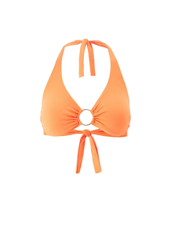 Brussels Orange Bikini Top sold by Melissa Odabash