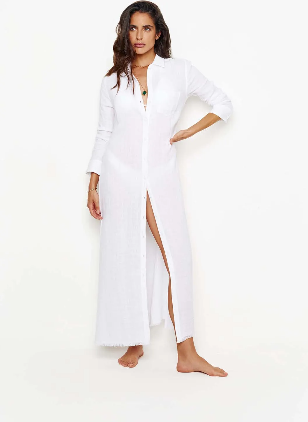 Margot White Dress sold by Melissa Odabash product image thumbnail 2