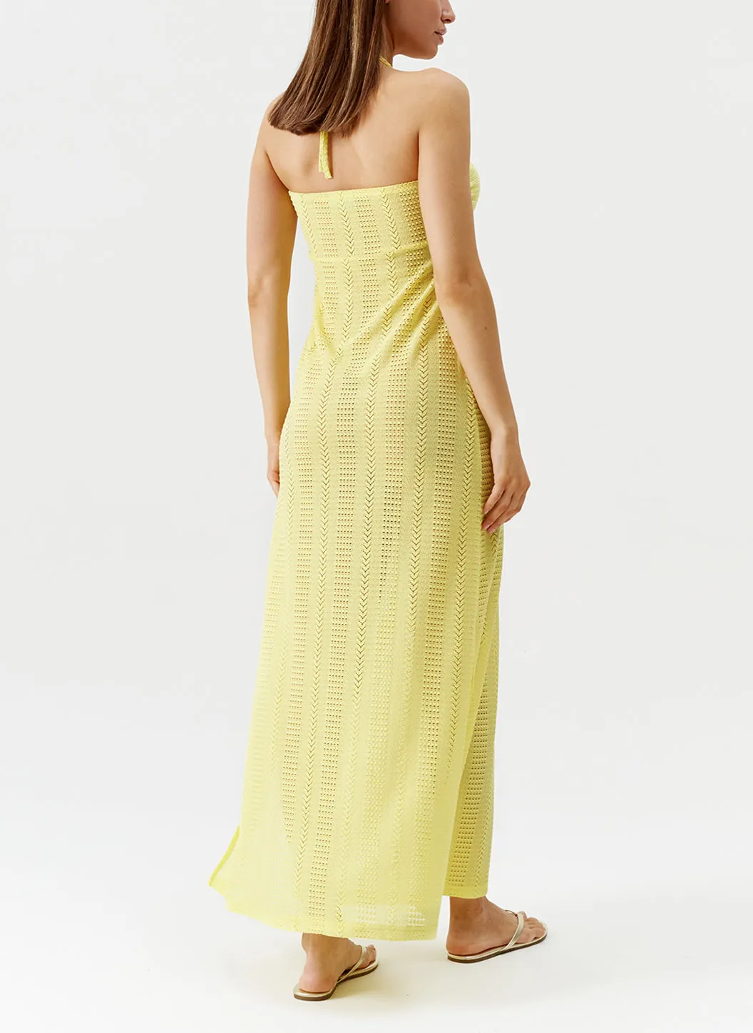 Mila Yellow Dress sold by Melissa Odabash product image thumbnail 5