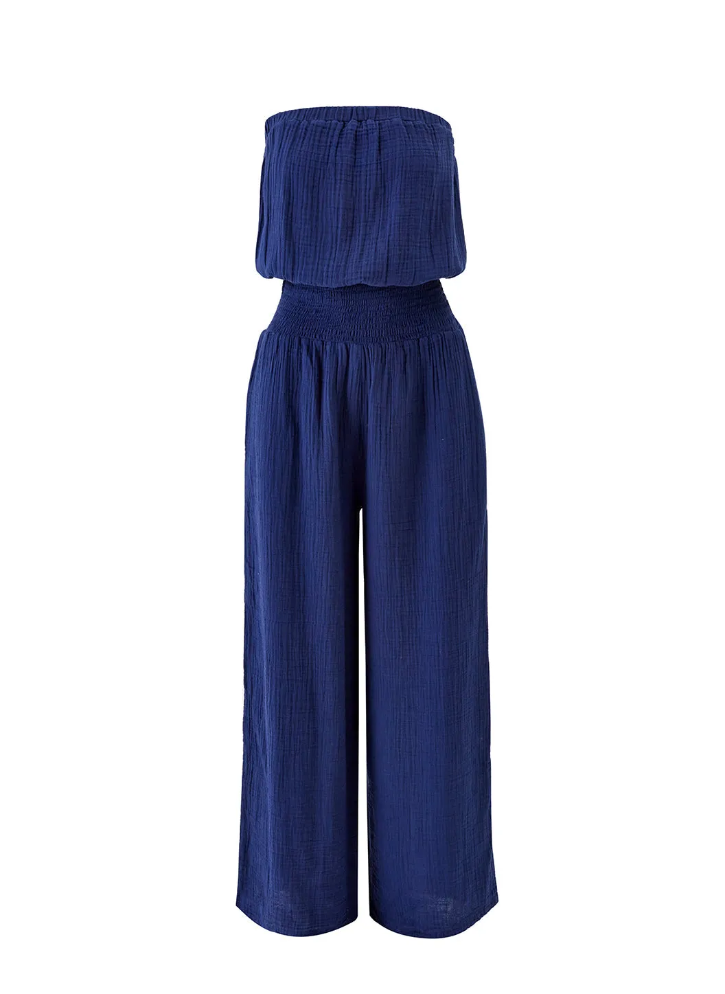 Naomi Navy Jumpsuit sold by Melissa Odabash