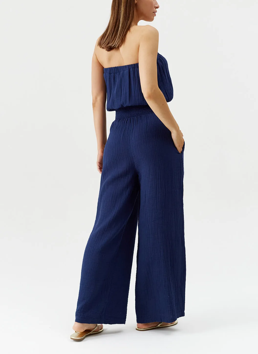Naomi Navy Jumpsuit sold by Melissa Odabash product image thumbnail 5