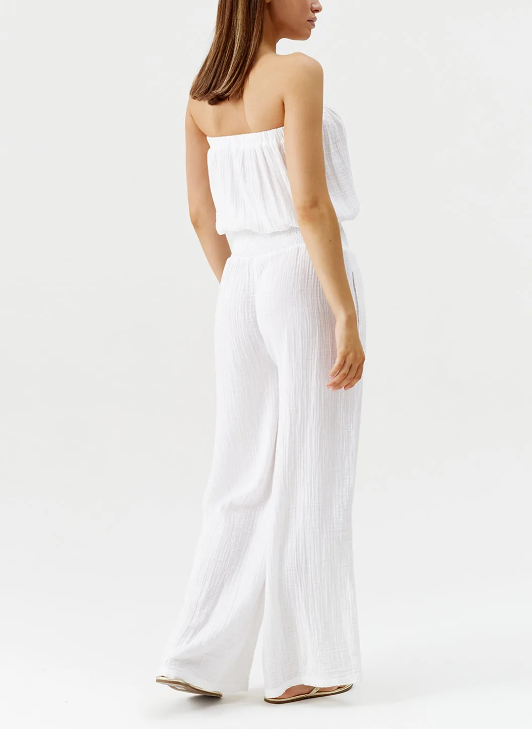 Naomi White Jumpsuit sold by Melissa Odabash product image thumbnail 5