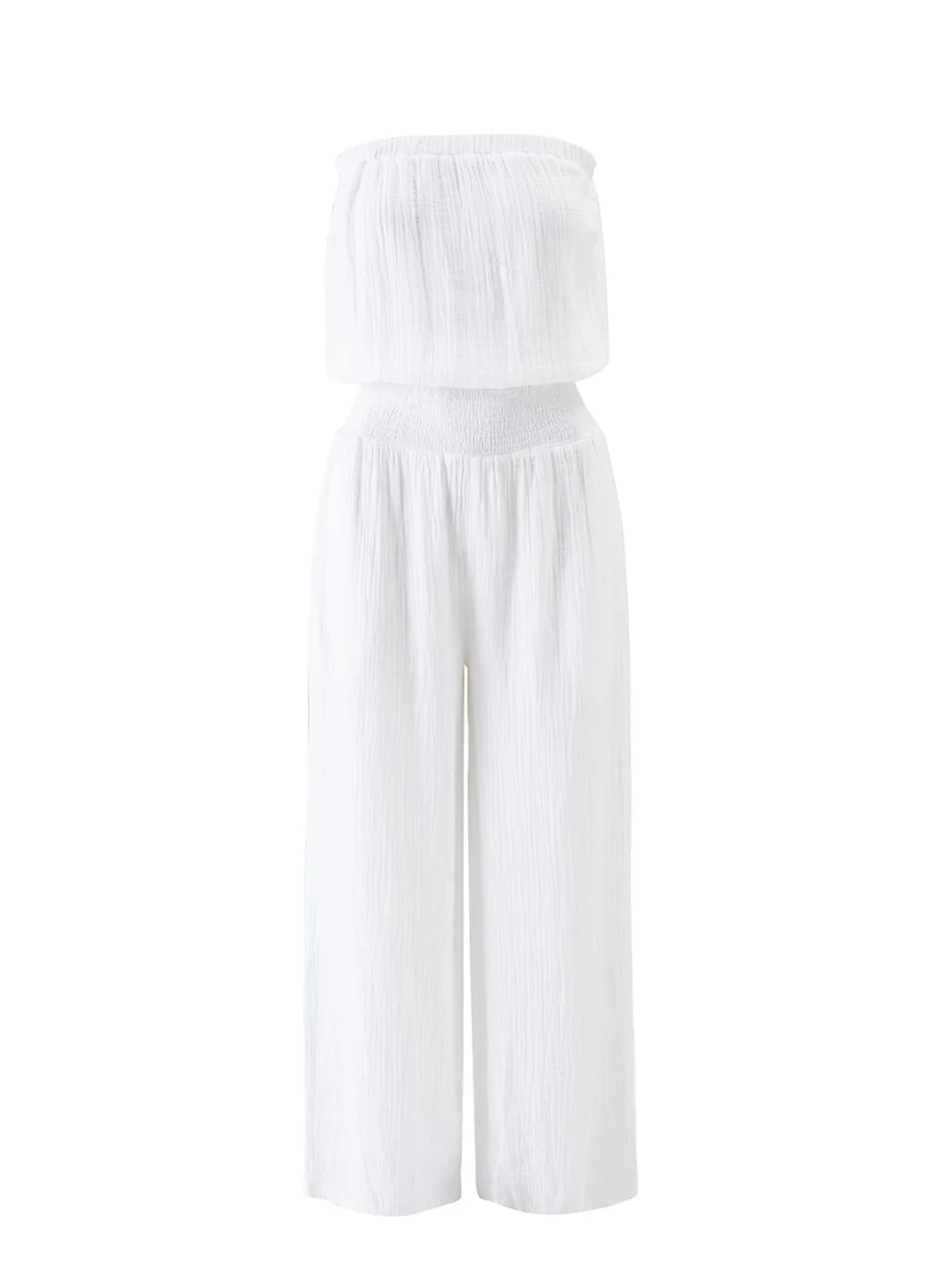 Naomi White Jumpsuit sold by Melissa Odabash
