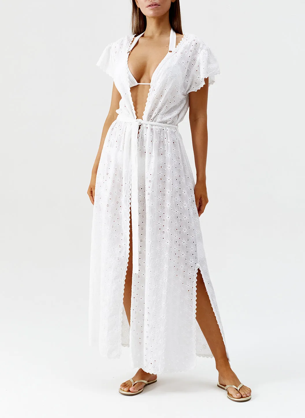 Saf White Kaftan sold by Melissa Odabash product image thumbnail 4