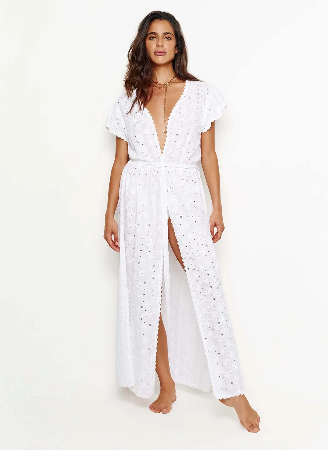 Saf White Kaftan sold by Melissa Odabash product image thumbnail 2