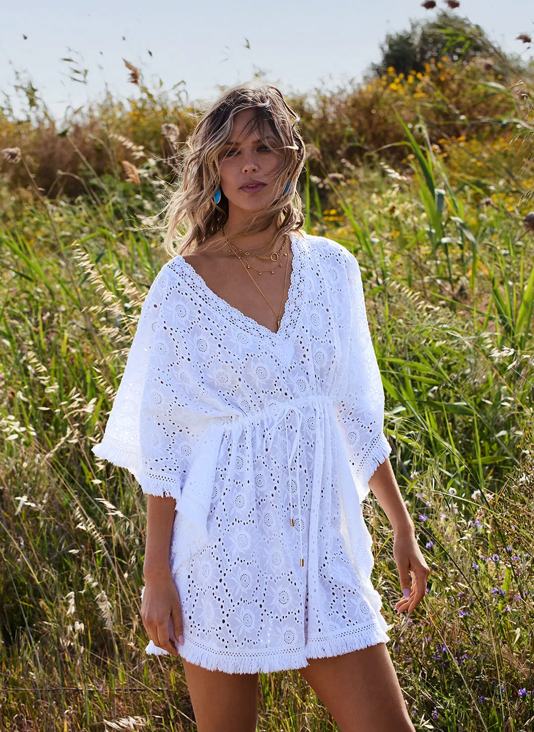 Ivy White Kaftan sold by Melissa Odabash product image thumbnail 2
