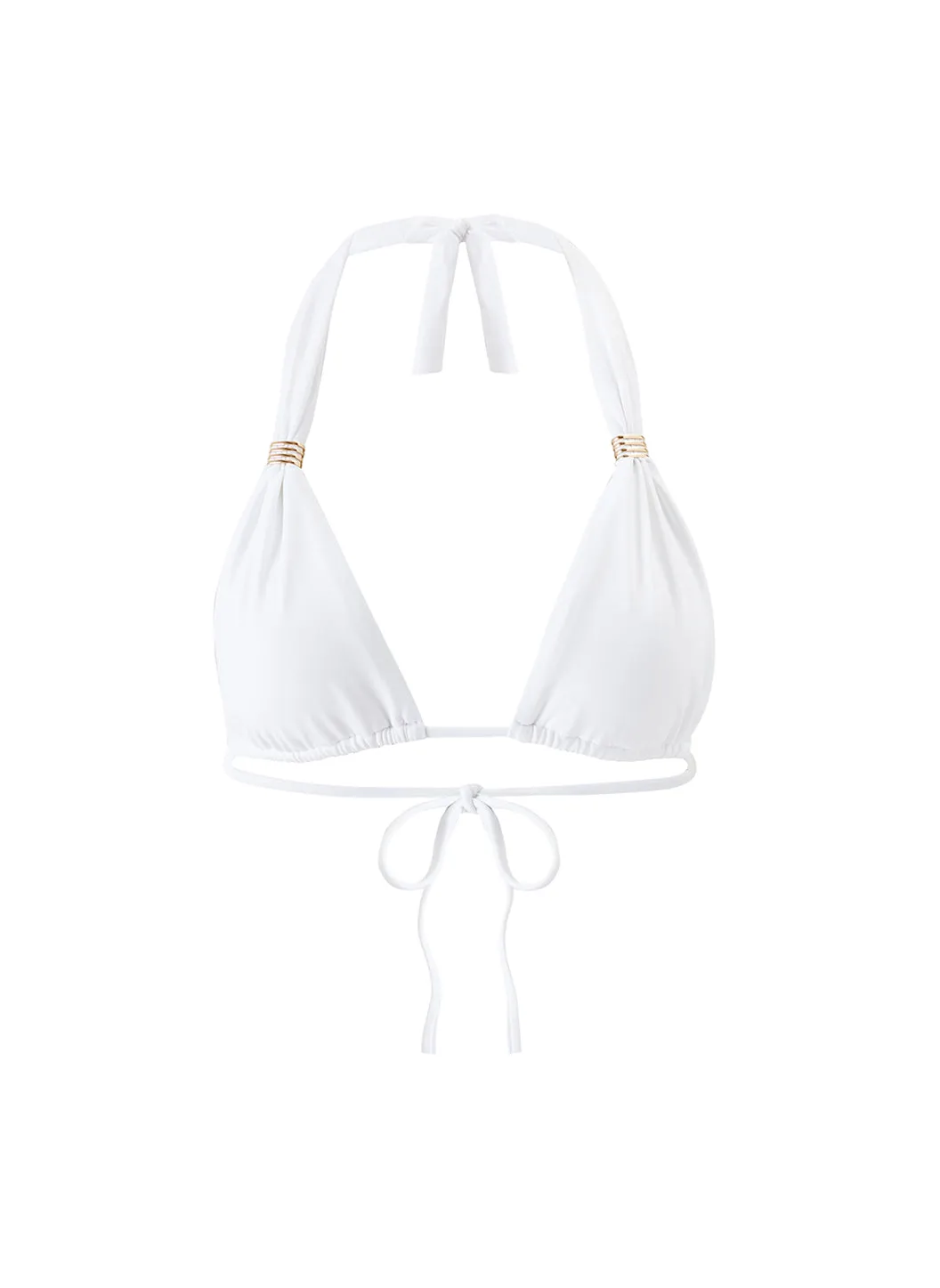 Exclusive Grenada White Eco Bikini Top sold by Melissa Odabash