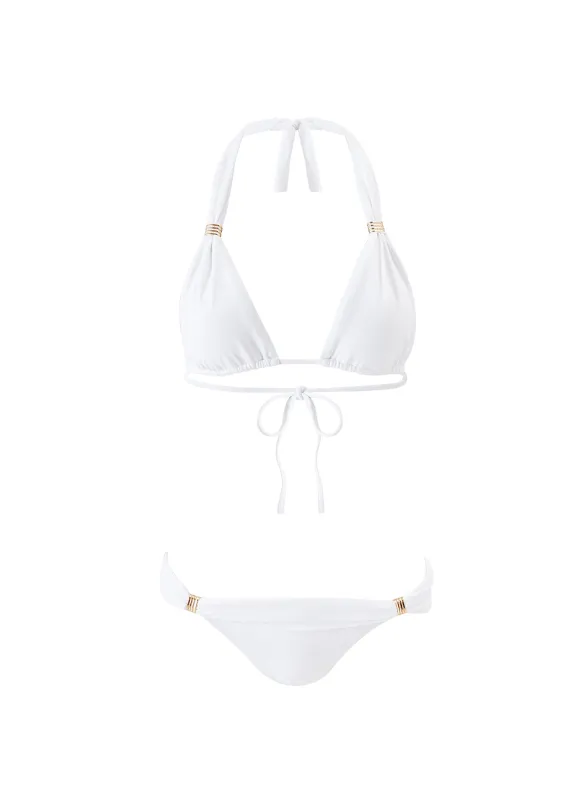 Exclusive Grenada White Eco Bikini sold by Melissa Odabash