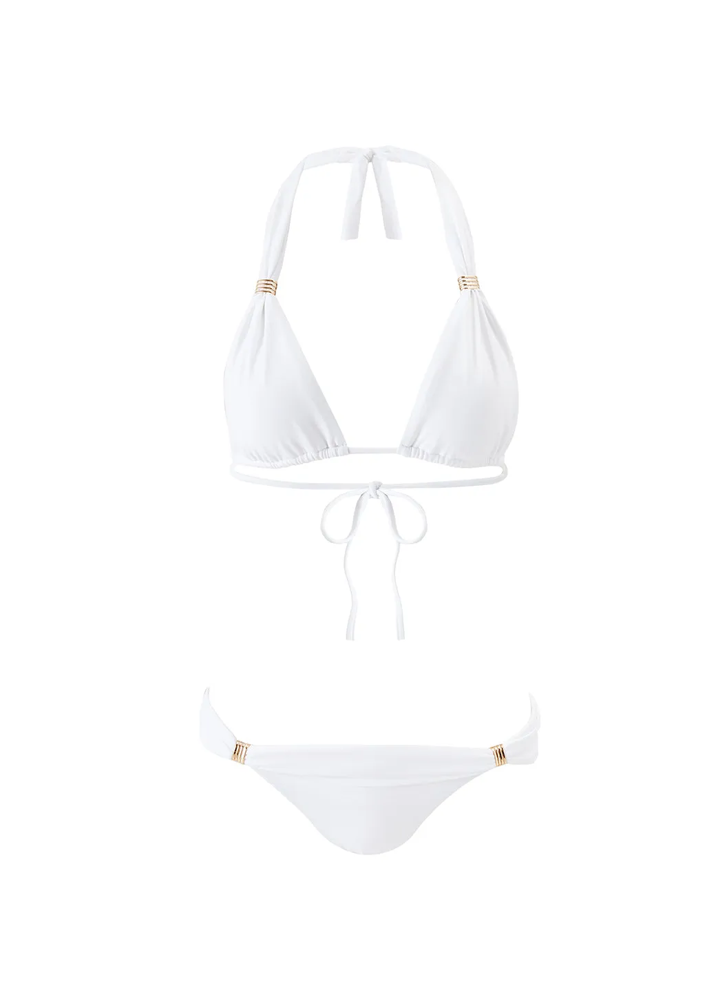 Exclusive Grenada White Eco Bikini sold by Melissa Odabash