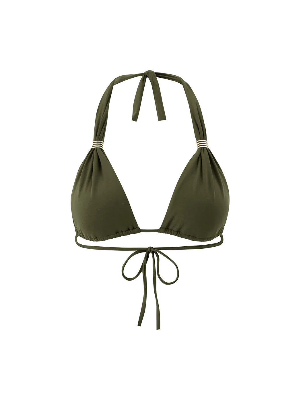 Exclusive Grenada Olive Bikini Top sold by Melissa Odabash
