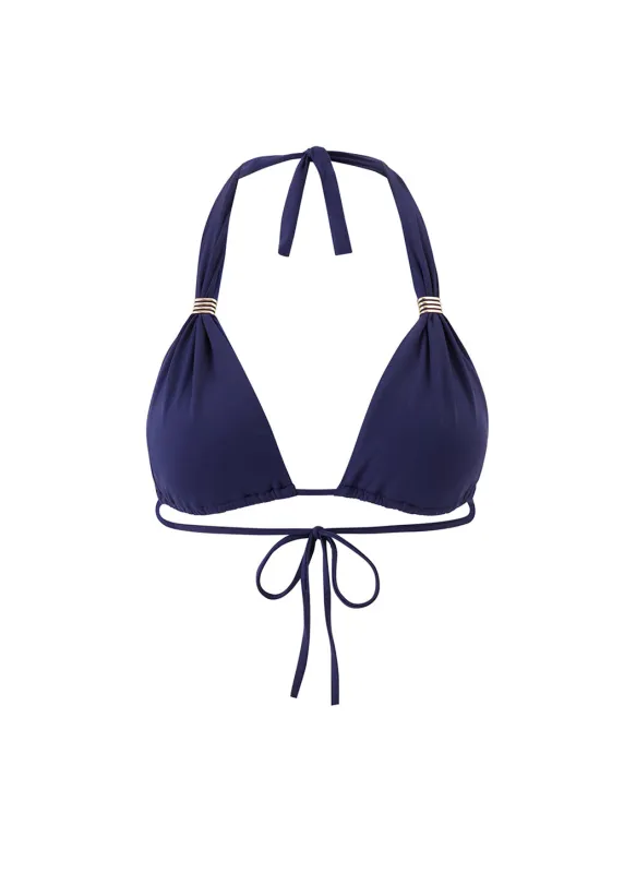 Exclusive Grenada Navy Eco Bikini Top sold by Melissa Odabash