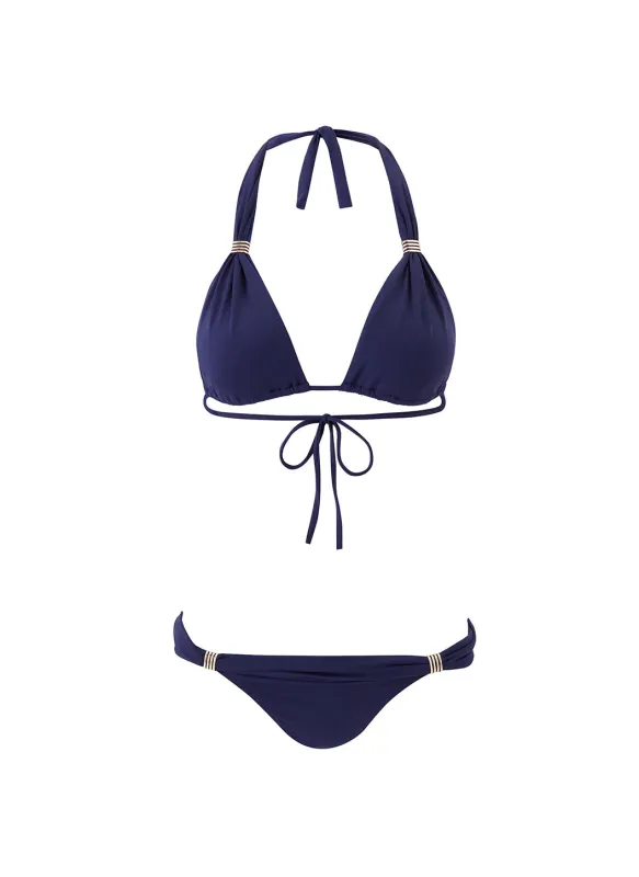 Exclusive Grenada Navy Eco Bikini sold by Melissa Odabash