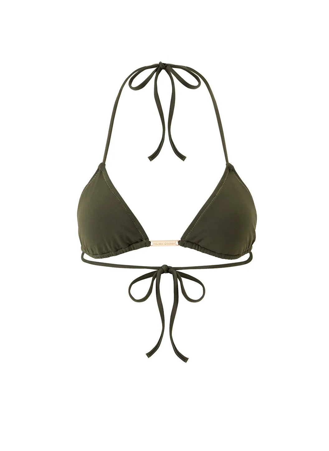 Exclusive Andorra Olive Bikini Top sold by Melissa Odabash