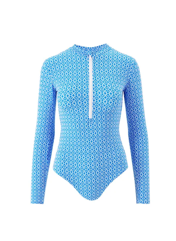 Exclusive Aruba Geo Cobalt Swimsuit made by Melissa Odabash