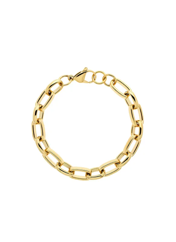Gold Chunky Chain Bracelet sold by Melissa Odabash