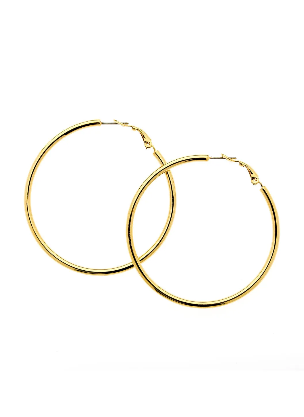 Gold Medium Hoop Earrings sold by Melissa Odabash