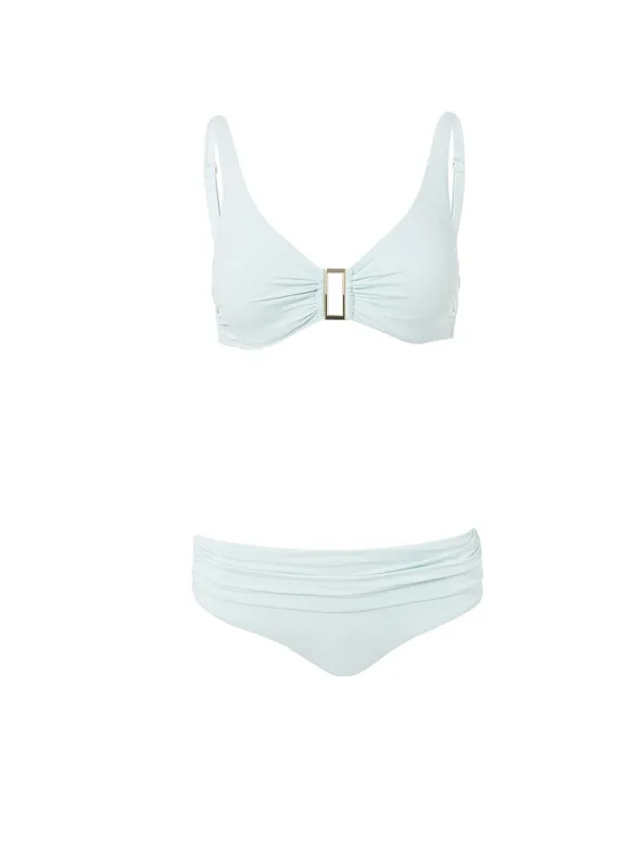 Belair Mint Over The Shoulder Supportive Bikini sold by Melissa Odabash