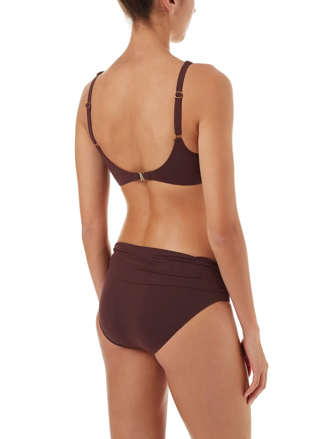 Belair Walnut Over The Shoulder Supportive Bikini sold by Melissa Odabash product image thumbnail 4