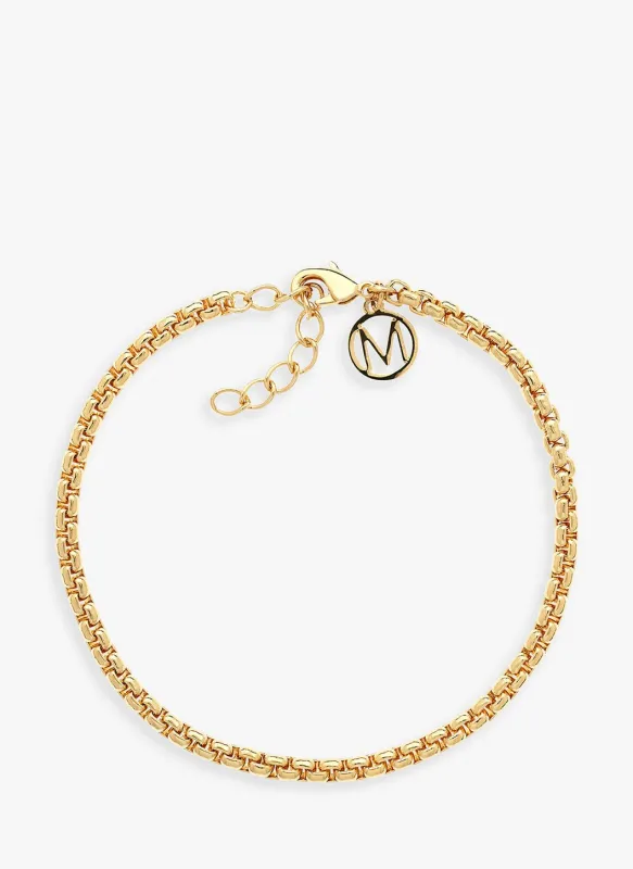Box Chain Charm Bracelet sold by Melissa Odabash