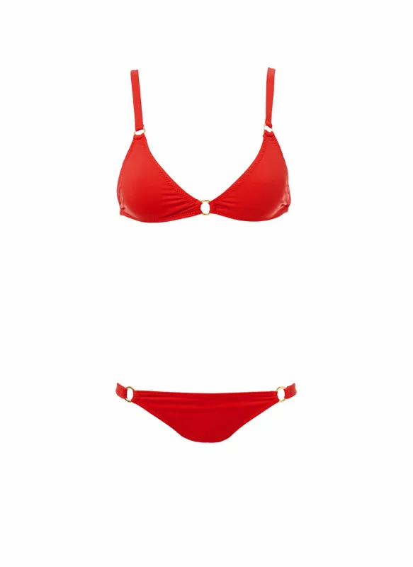Montenegro Red Over The Shoulder Bikini sold by Melissa Odabash