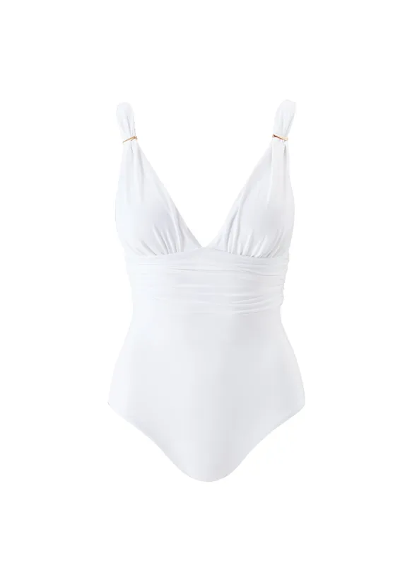 Panarea White Swimsuit sold by Melissa Odabash