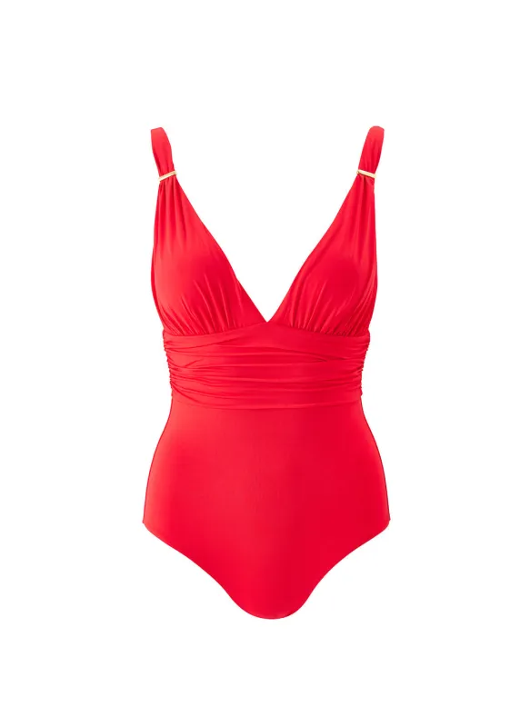 Panarea Red Swimsuit sold by Melissa Odabash
