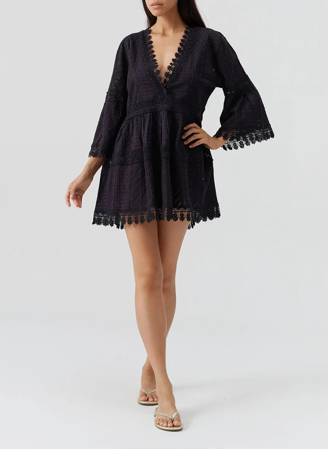 Victoria Black Kaftan sold by Melissa Odabash product image thumbnail 5