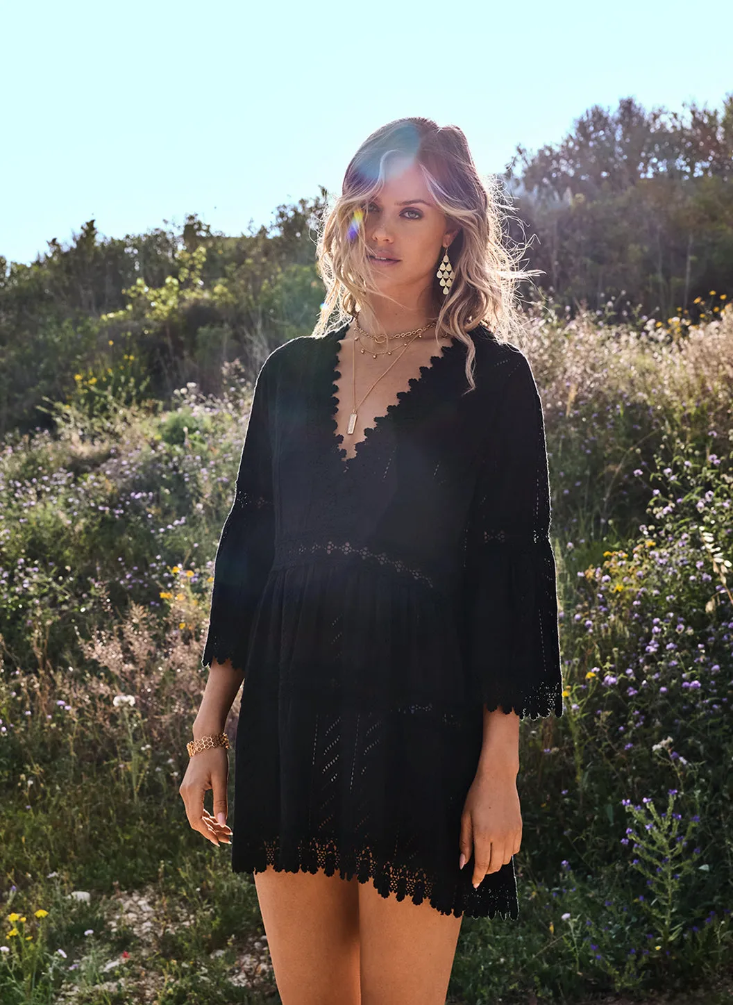 Victoria Black Kaftan sold by Melissa Odabash product image thumbnail 2