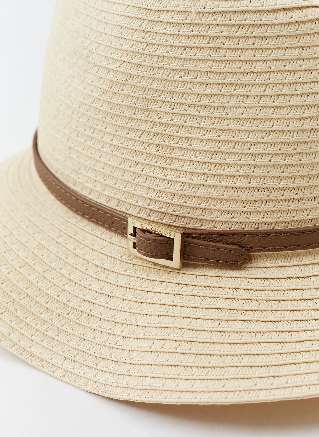 Fedora Cream/Tan Hat sold by Melissa Odabash product image thumbnail 2