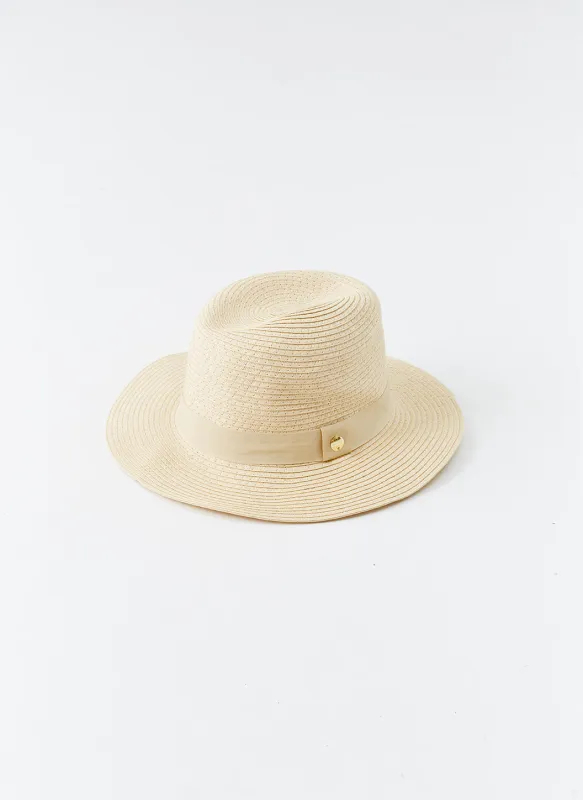 Fedora Cream/Beige Hat made by Melissa Odabash