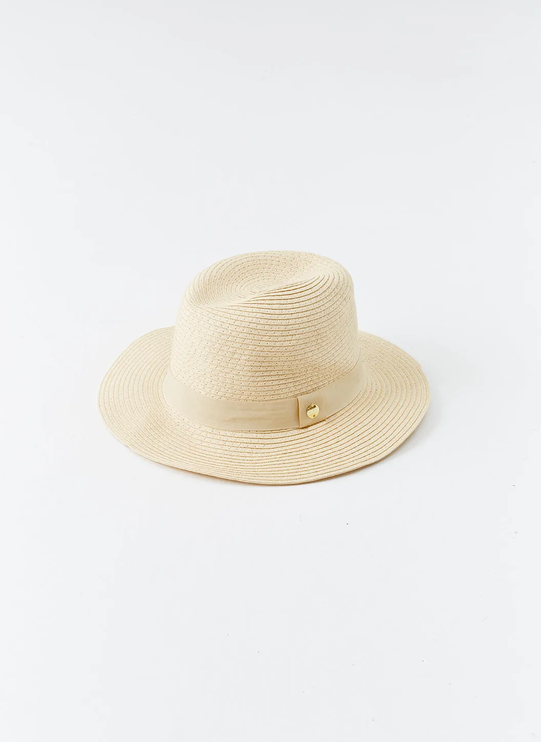 Fedora Cream Beige Hat sold by Melissa Odabash