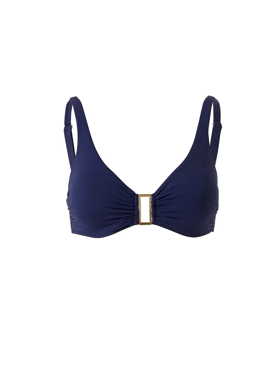 Bel Air Navy Bikini Top sold by Melissa Odabash