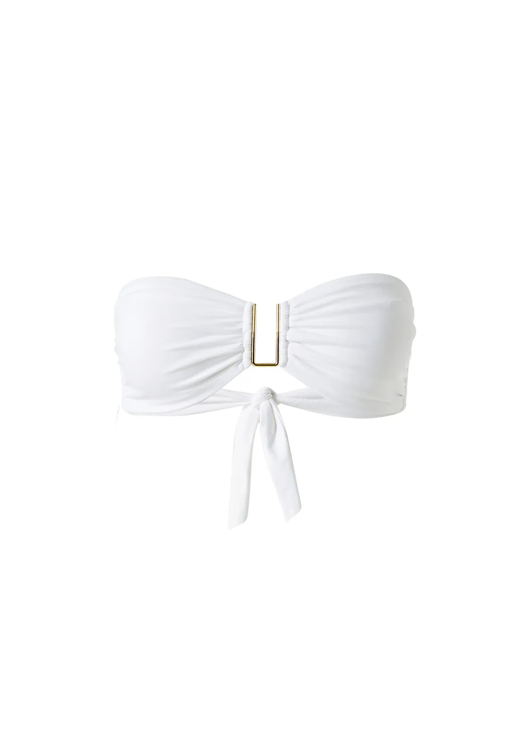 Barcelona White Bikini Top sold by Melissa Odabash