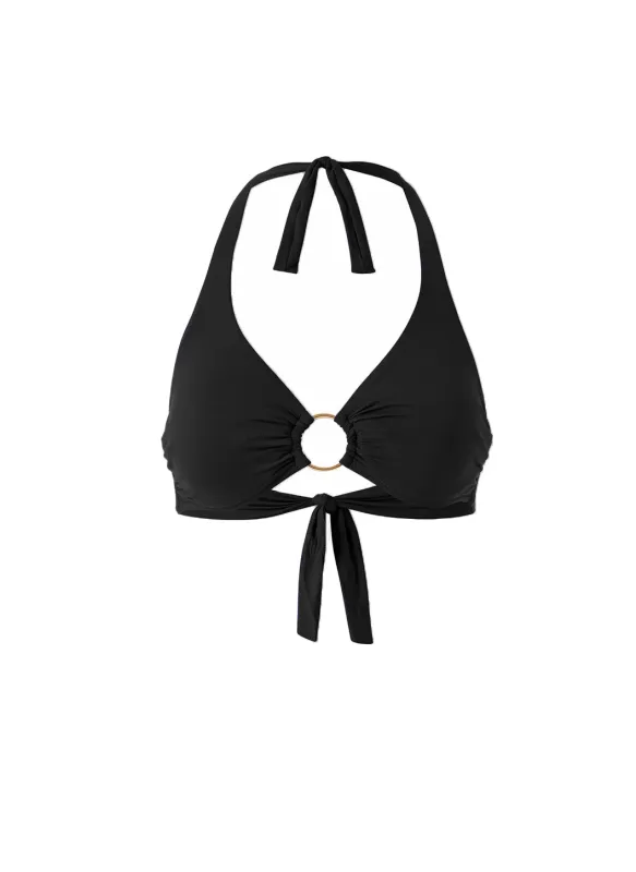 Brussels Black Bikini Top sold by Melissa Odabash