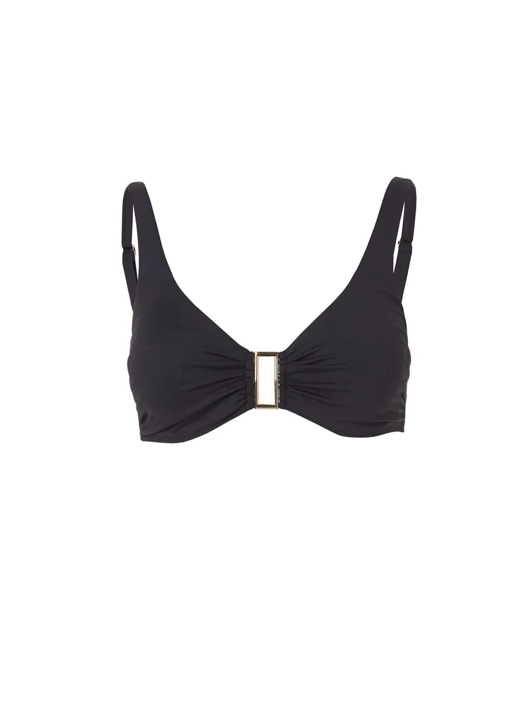 Bel Air Black Bikini Top sold by Melissa Odabash